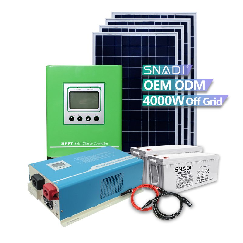 SNAT 1kw 2KW 3KW 5KW 8KW solar panels Home Using with battery Off Grid complete solar system Complete solar kits
