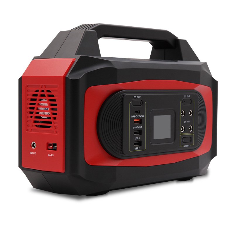 New High Power 200W Rechargeable Outdoor Camping Lithium Battery Household Backup Power Solar Portable Generator Power Station