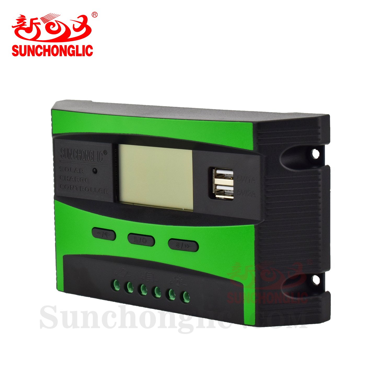 Sunchonglic solar controller 20A 12V 24V 20amp manual PWM solar charge regulator