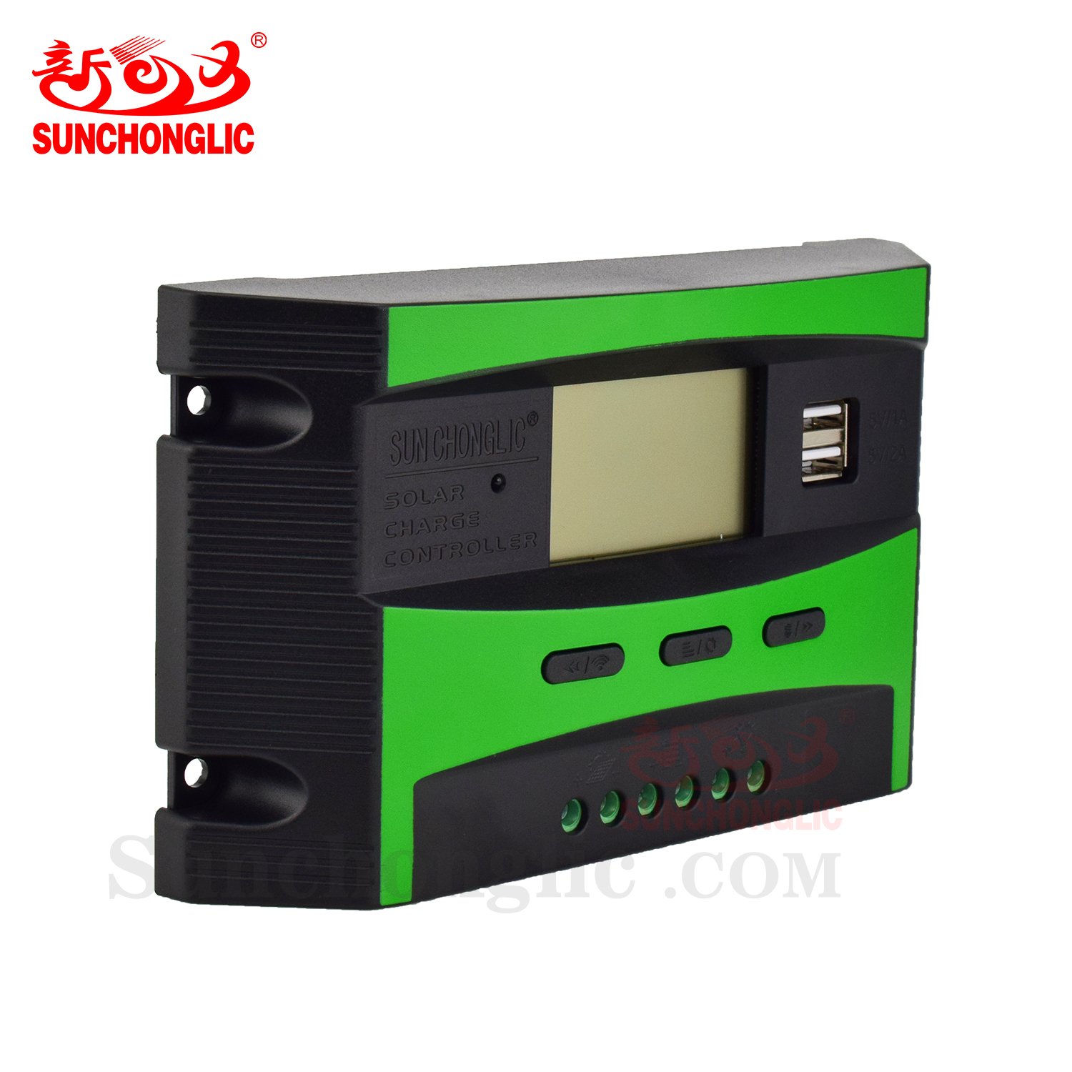 Sunchonglic solar controller 20A 12V 24V 20amp manual PWM solar charge regulator