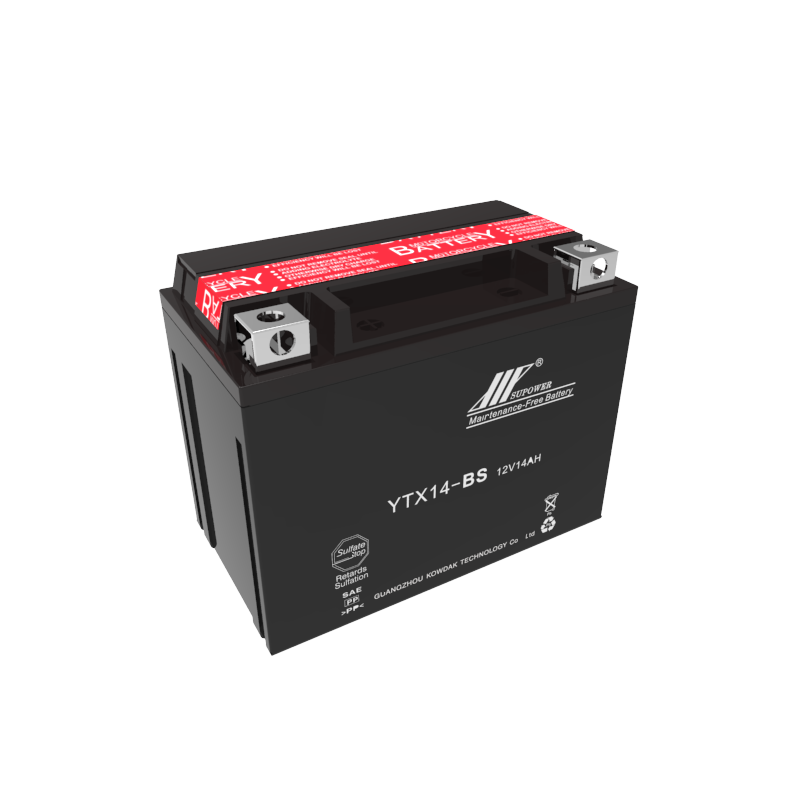 12V 14Ah lead acid battery OEM motorcycle dry-charged maintenance-free battery SUPOWER YTX14-BS