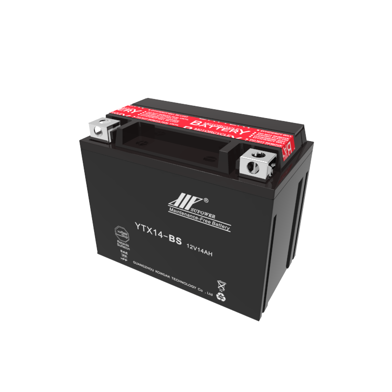 12V 14Ah lead acid battery OEM motorcycle dry-charged maintenance-free battery SUPOWER YTX14-BS