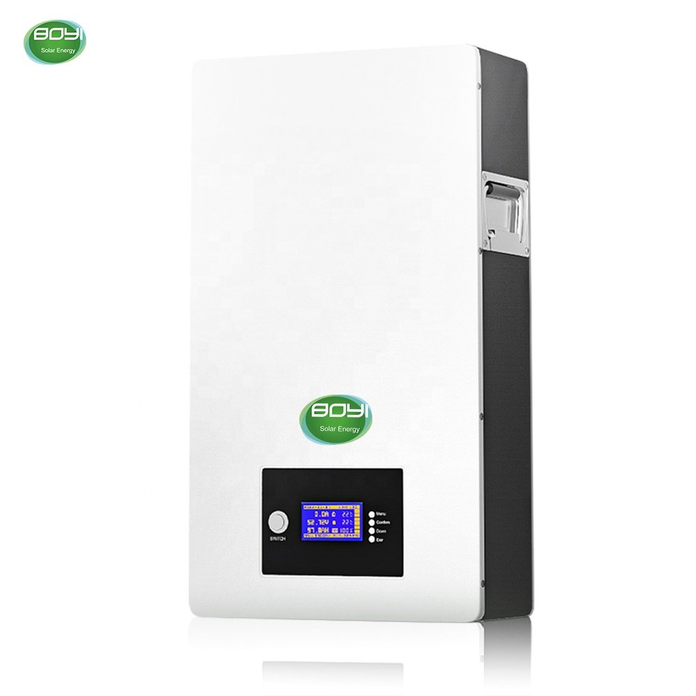 Solar energy wall mounted 51.2v 48v lithium ion battery for home use