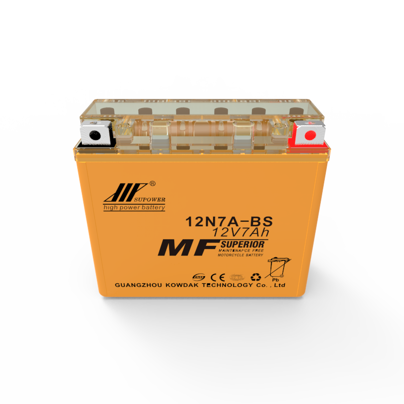 12V 7Ah lead acid battery OEM motorcycle maintenance-free battery SUPOWER 12N7A-BS