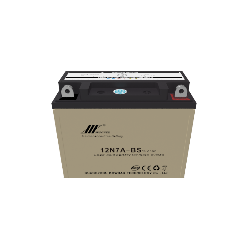 12V 7Ah lead acid battery OEM motorcycle maintenance-free battery SUPOWER 12N7A-BS