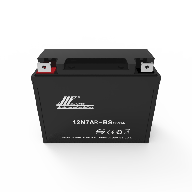12V 7Ah lead acid battery OEM motorcycle maintenance-free battery SUPOWER 12N7A-BS