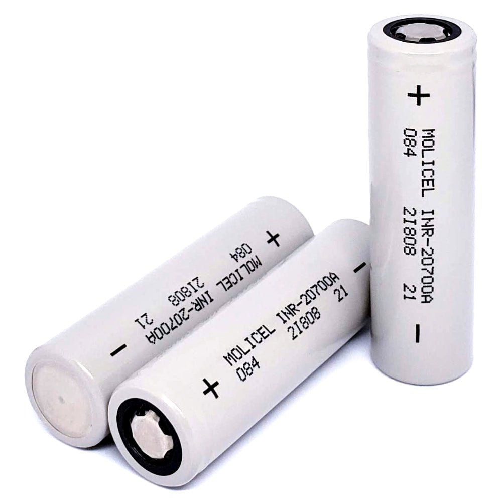 MOLICEL INR 20700A 3.7V 3000mAh Rechargeable Li-ion Power 20700 35A Discharge Lithium Ion Batteries Made in taiwan