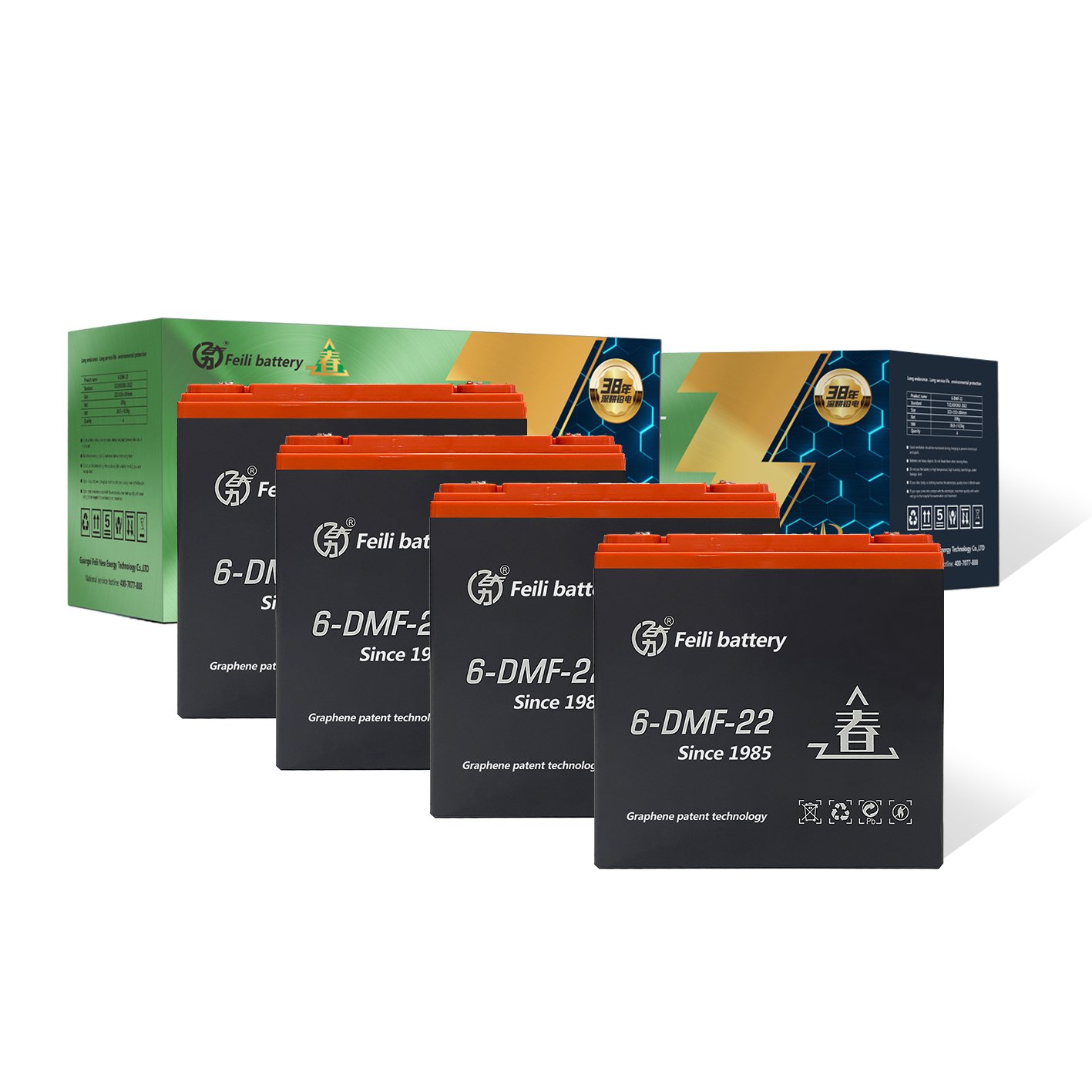High Quality 48V/60V Electric Bicycle/Tricycle Charger Factory Direct 12V 22AH Lead Acid Battery Free Golf Carts Lighting