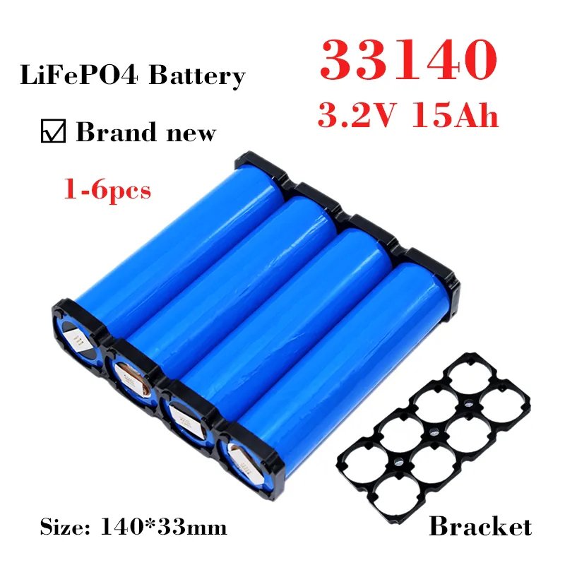 33140 3.2V 15Ah Lithium Ion Battery Pack Rechargeable Phosphate Cylindrical 15ah LiFePO4 Cell