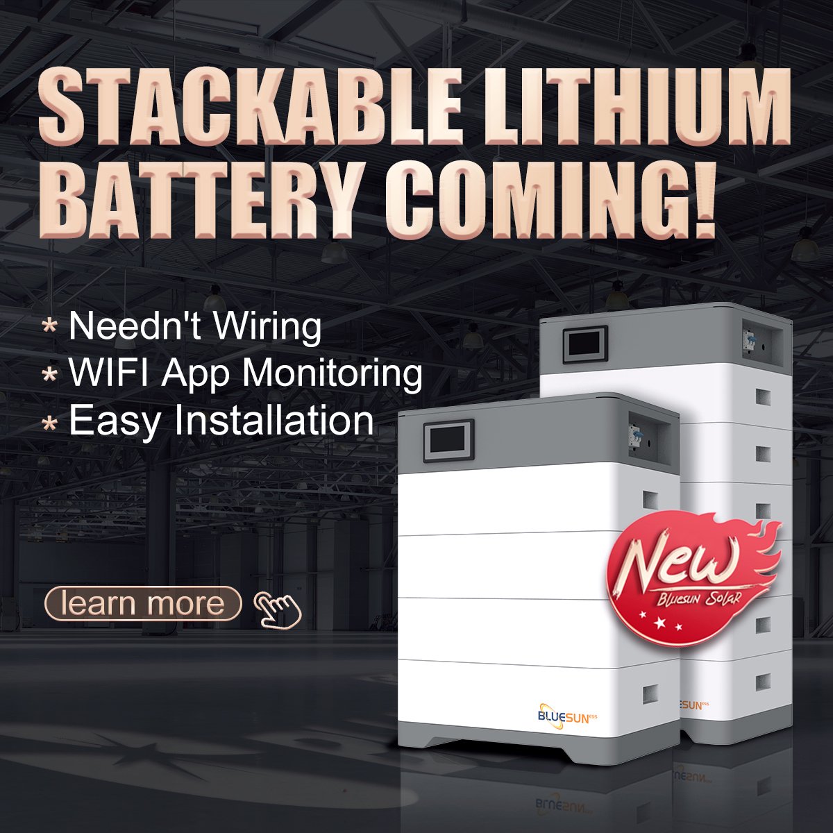 High Voltage Solar battery 20KWH 30kwh Lifepo4 battery For Solar System 409.6V High Voltage