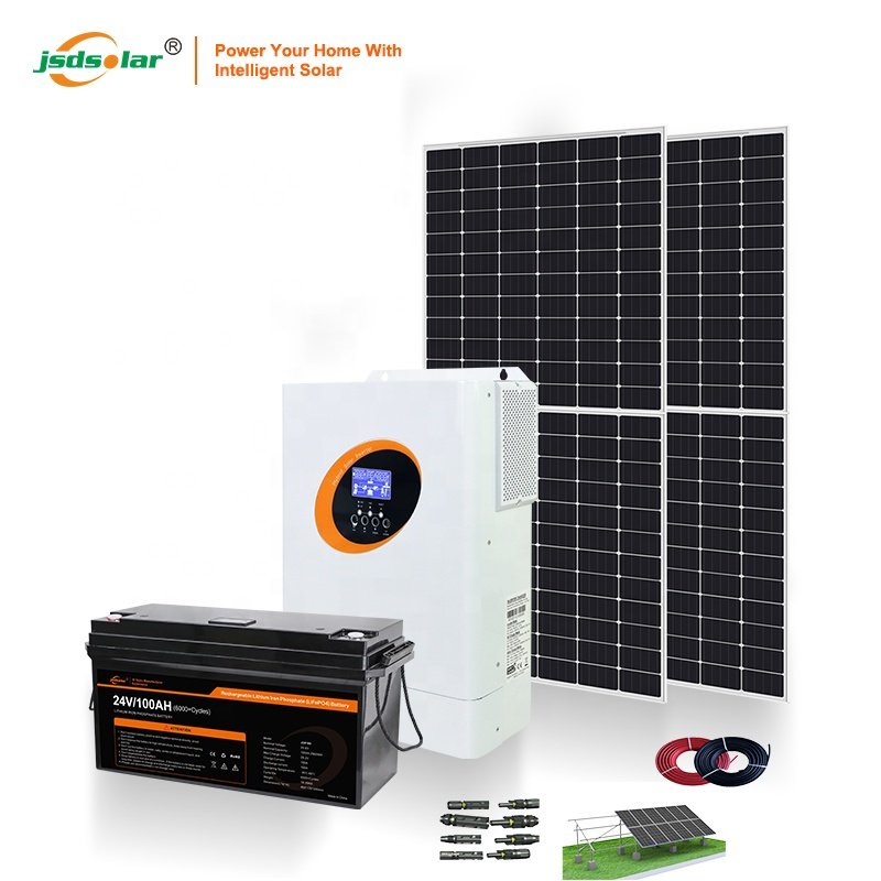 Jsdsolar Full Capacity Deep Cycle Lifepo4 24V 100Ah 200Ah Solar System Storage battery Pack Lithium ion Batteries