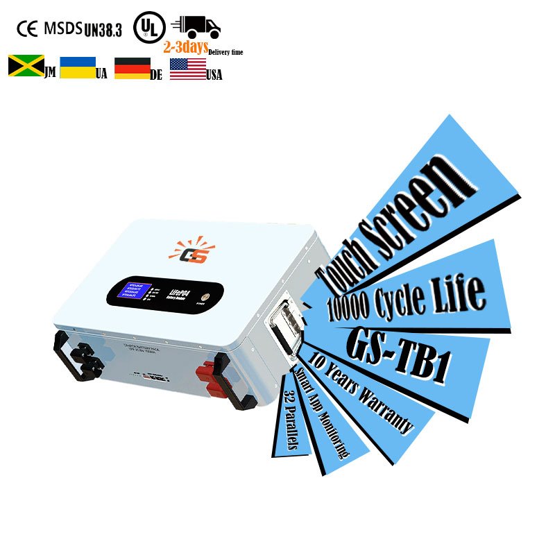 Power Wall 10Kw 20Kw 15Kw 5Kw 10Kva 100Ah 24V 48V 200Ah Lifepo4 Lithium Ion Battery