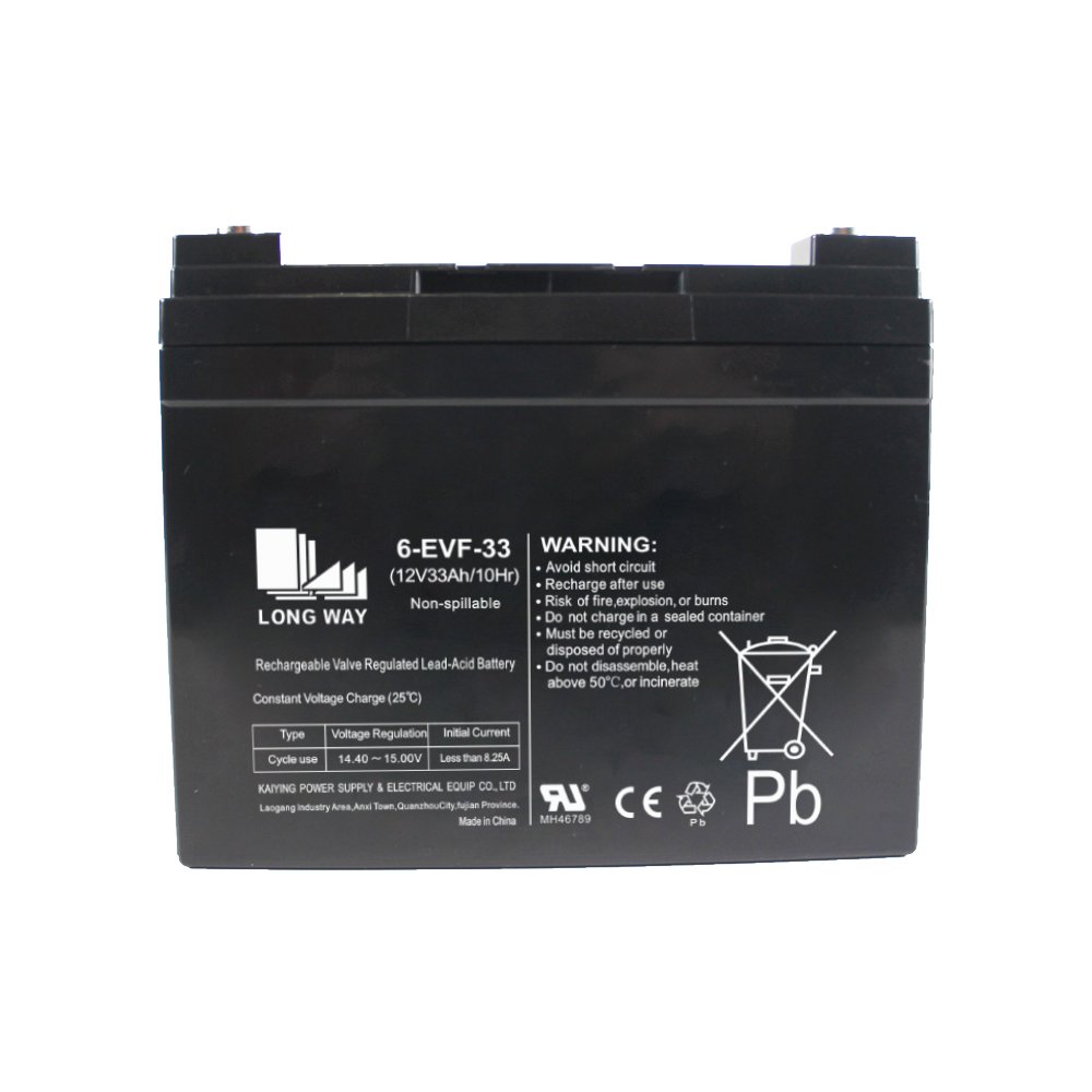 Sealed Lead-acid Batteries for 12V 33Ah(10Hr Rate) Electric Power wheelchair Golf Cart Mobility Scooter and Sightseeing EVs