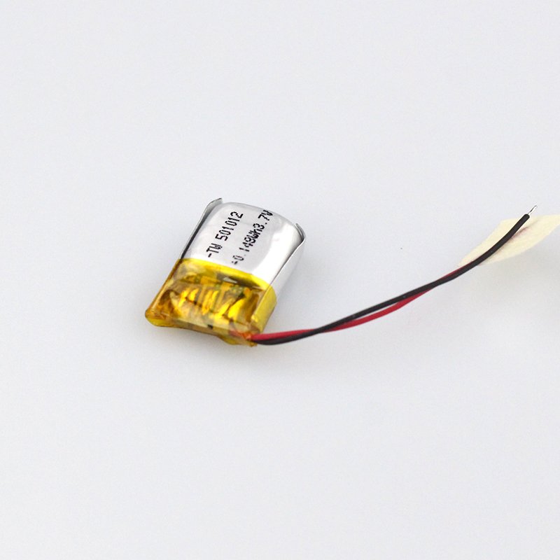 3.7v 40mah small lithium 501012 rechargeable battery for headphone battery with BIS certificate
