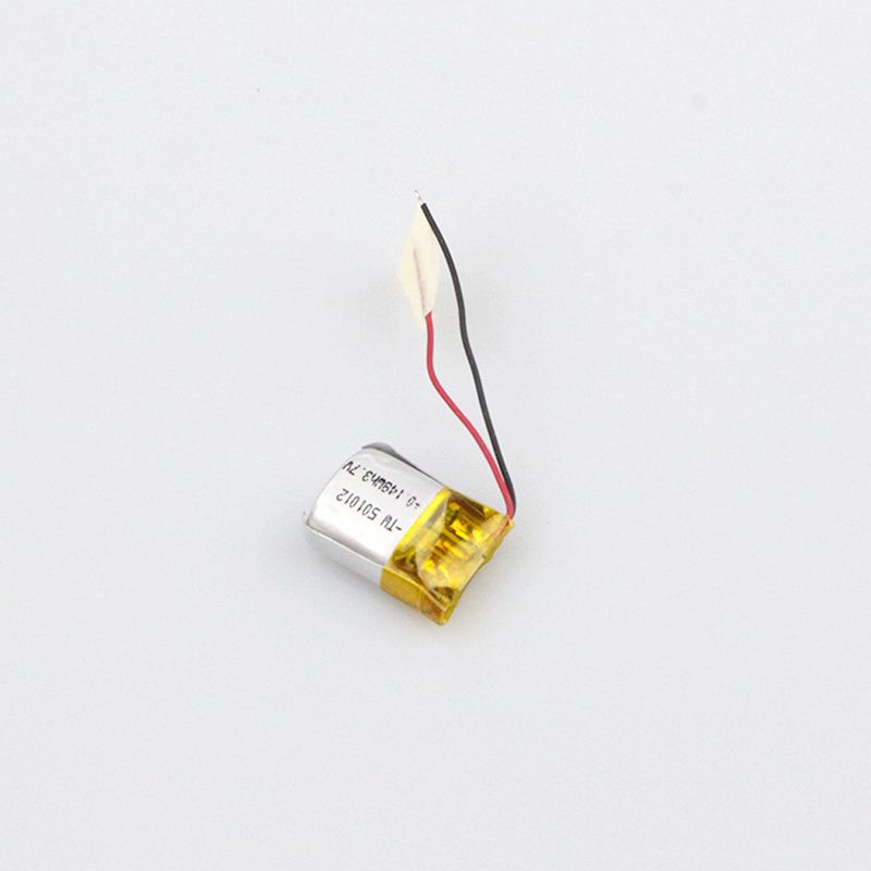 3.7v 40mah small lithium 501012 rechargeable battery for headphone battery with BIS certificate
