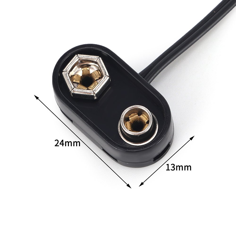 9V Battery Hard Button Plastic Case USB Plug