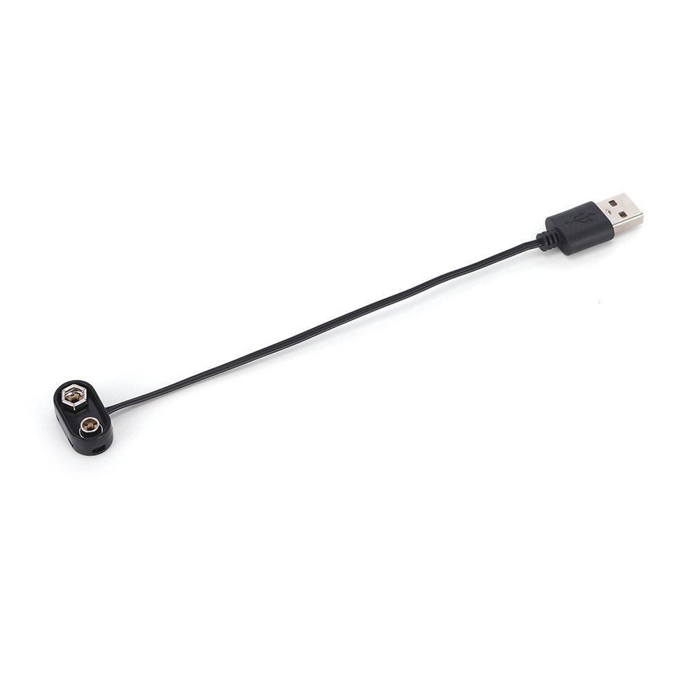 9V Battery Hard Button Plastic Case USB Plug