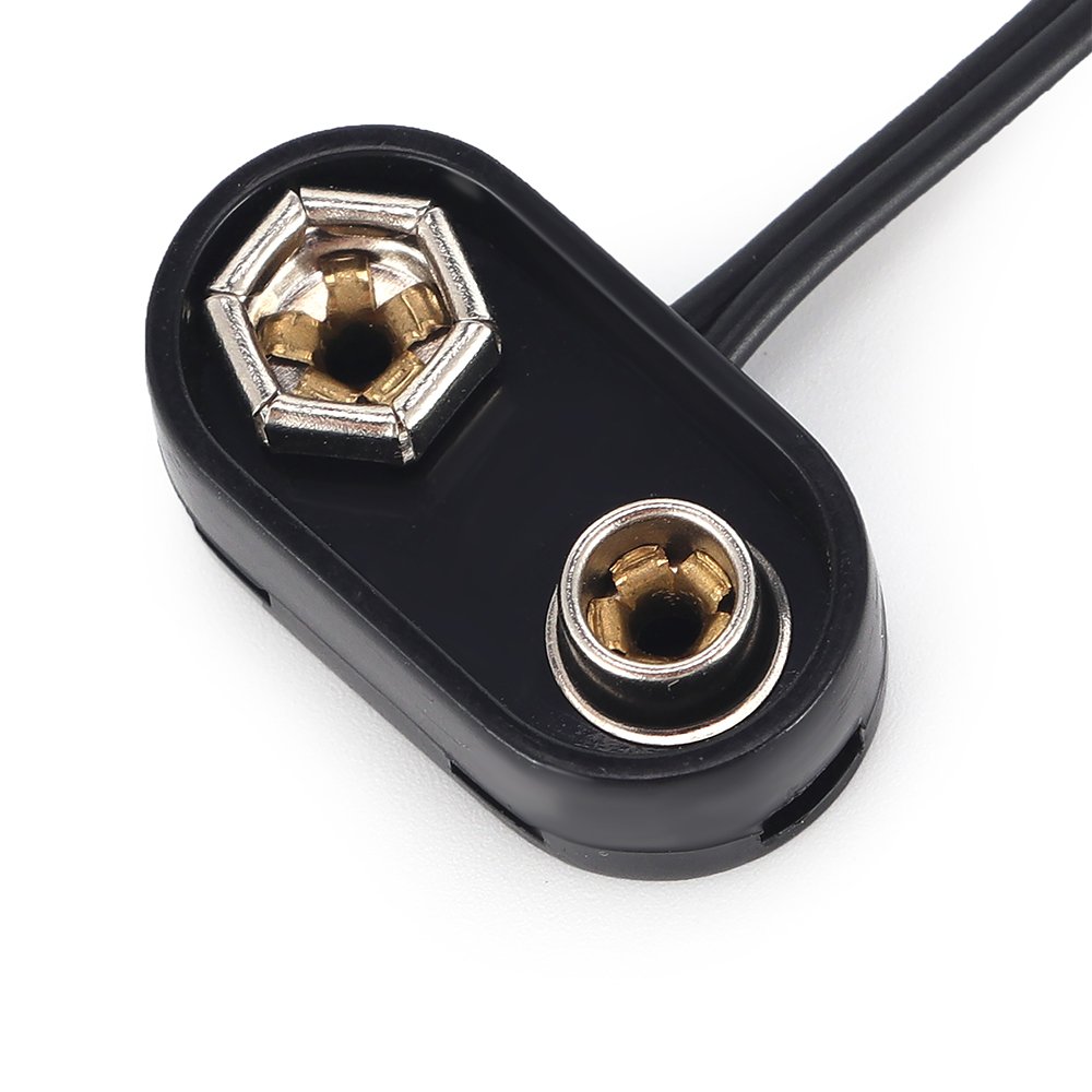 9V Battery Hard Button Plastic Case USB Plug