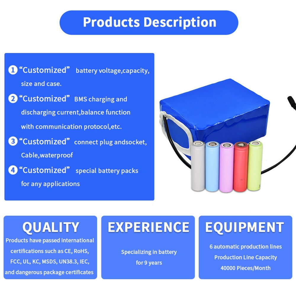 24v 36v 48v 52v 60v 72v 15ah 20ah 30ah 40ah Lithium Ion Battery 48v Electric Bike 60v 20ah Lithium Battery For Electric Scooter