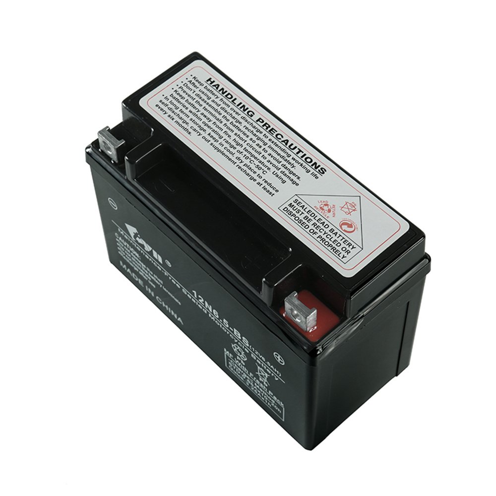motorcycle battery 12N6.5-BS factory price hot sell long life lead acid battery Low Price MF GEL