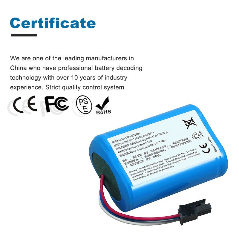 Li-ion polymer Battery for zebra mz220 mz320 mx420l Label Printer 1500mAh 7.4V lithium ion battery for printer