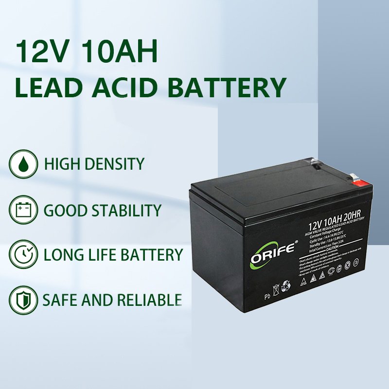 ORIFE Sealed Gel Stationary Recycling Solar Plate 12v 10ah 20hr Lead Acid Battery
