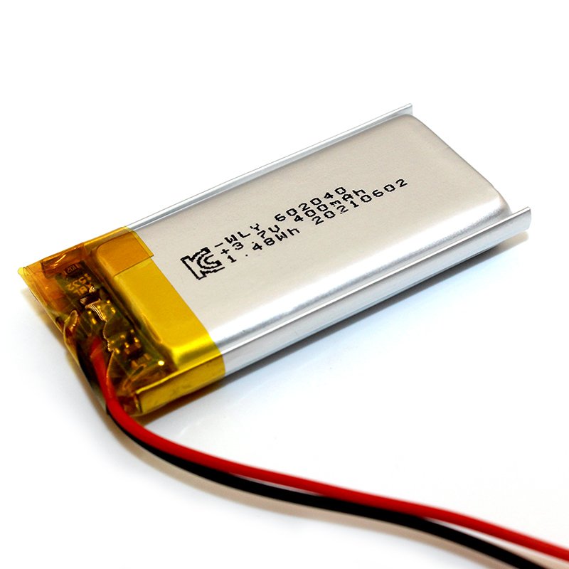 Factory price rechargeable KC CE BIS certified 602040 lithium ion battery 3.7v li-polymer battery 400mah