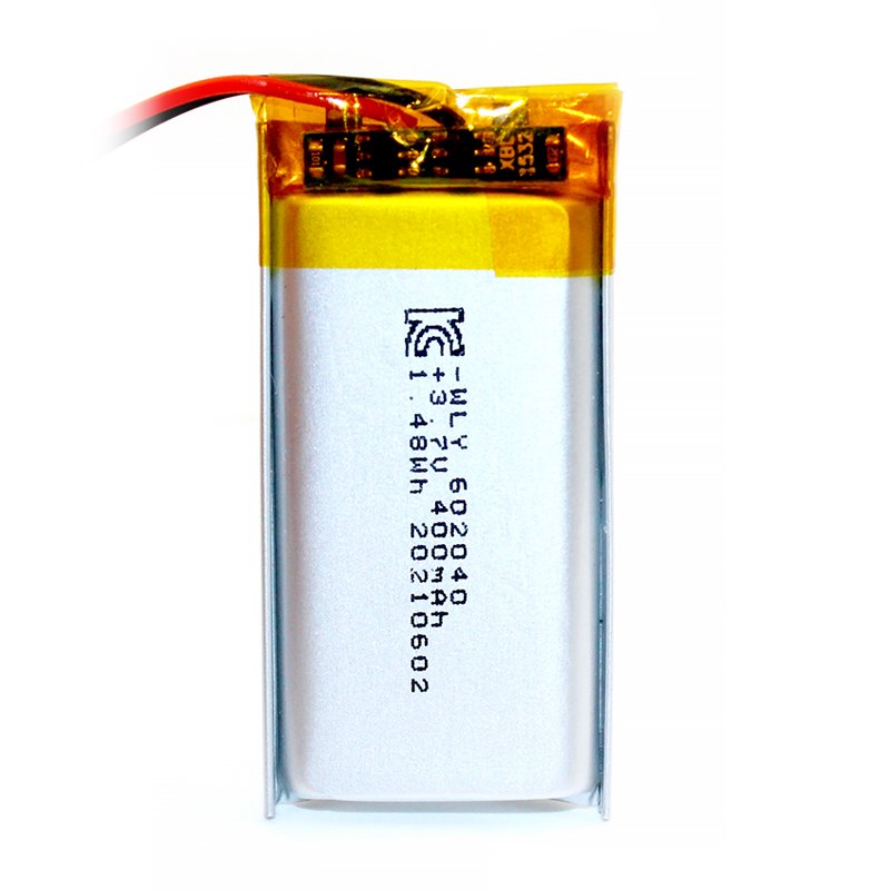 Factory price rechargeable KC CE BIS certified 602040 lithium ion battery 3.7v li-polymer battery 400mah