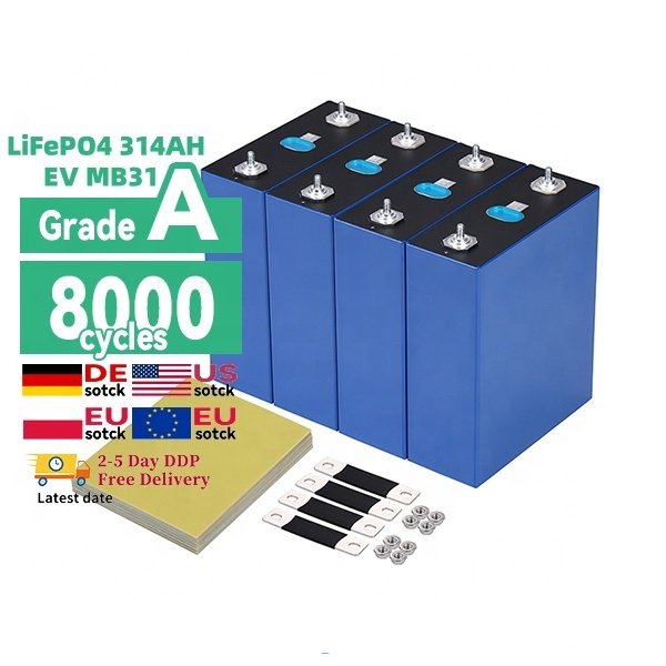 2024 EU New stocks MB30 MB31 306Ah 314Ah 330Ah 10000 cycles Lifepo4 3.2V Grade A battery cells