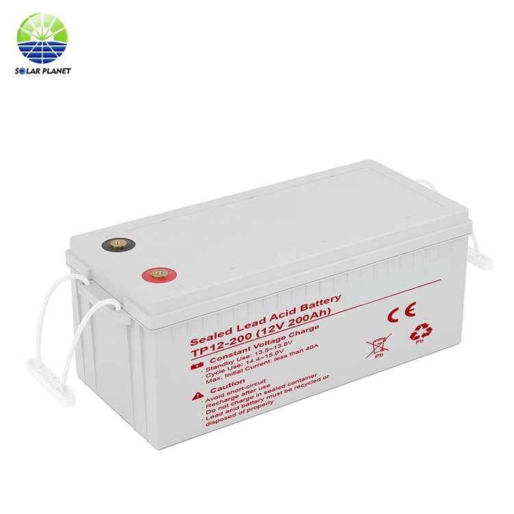 Solar Planet Gel battery for inverter 12v 200ah 250ah 300ah solar panel storage battery system for home