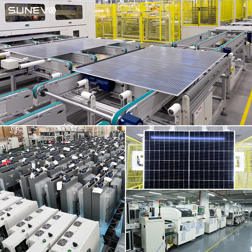 Wholesale Price SunEvo 3Kw 5Kw 10Kw All In On Home Full Set Hybrid System With Solar Panel