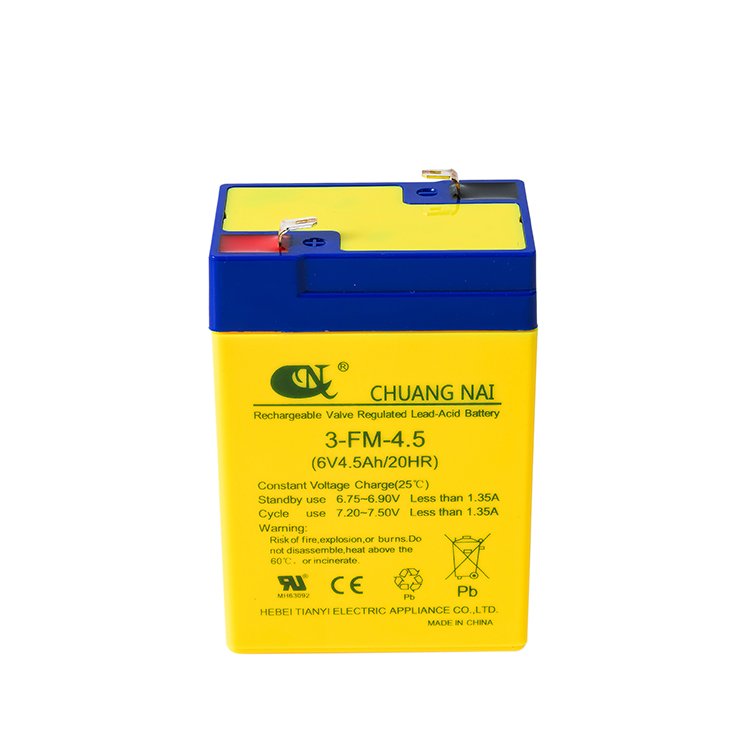 TIANYI Lead-Acid Battery 6v 4.5ah 20hr For Electronic Scale Kids Electric Vehicle