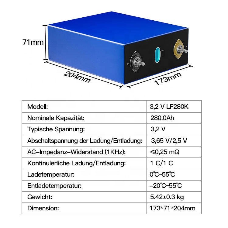 A Grade New 4PCS Prismatic Lifepo4 Battery Cell 3.2V 105Ah Lithium Ion Prismatic Battery Lifepo4 105ah Battery Cells
