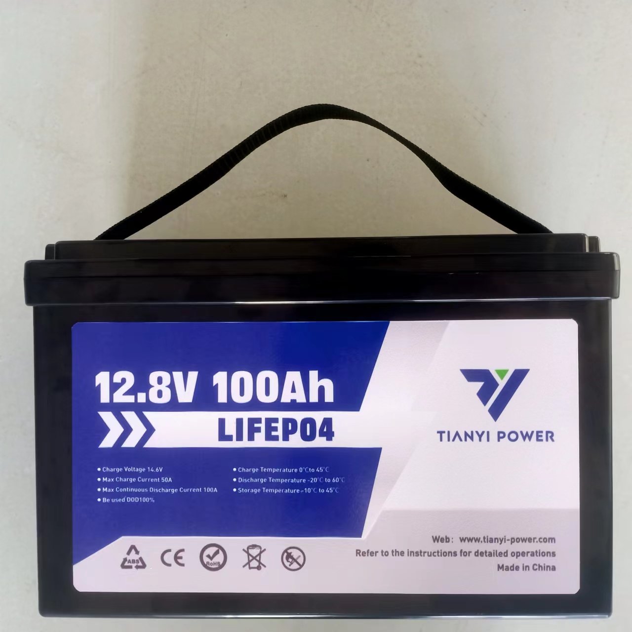 TIANYI Lead-Acid Battery 12.8V 100AH 10HR Rechargeable Battery For UPS EPS Solar Energy Fire Fighting Emergency System