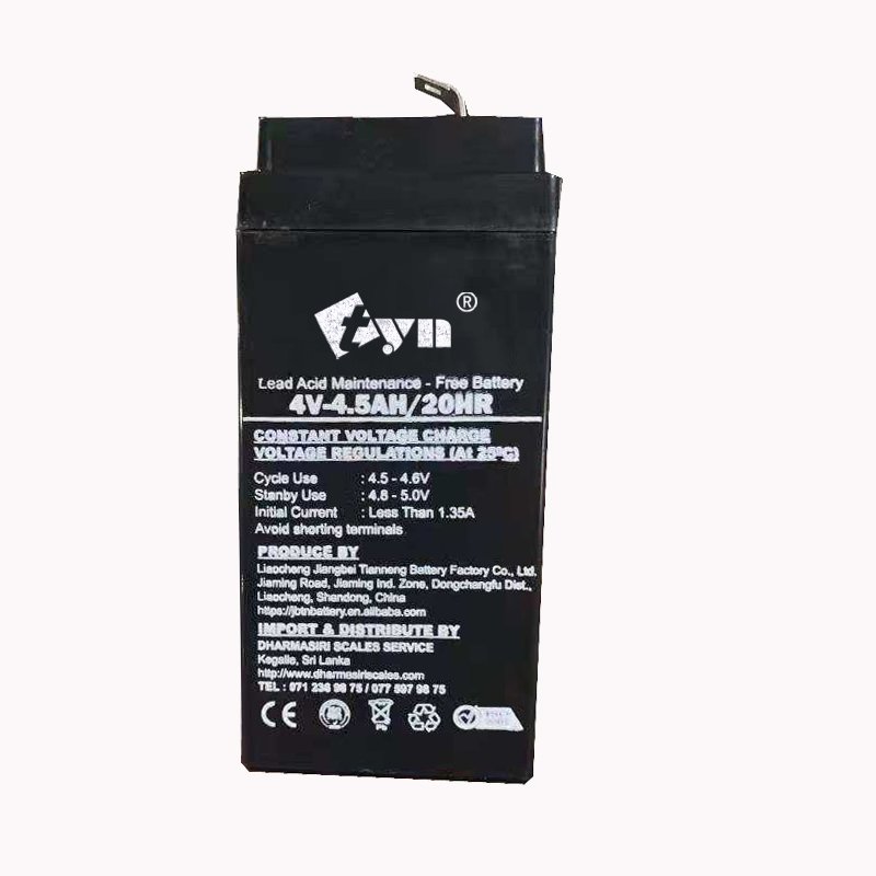 4ah 4.5ah rechargeable sealed lead acid battery for toys 4v4.5ah l 4V5AH SCALE battery