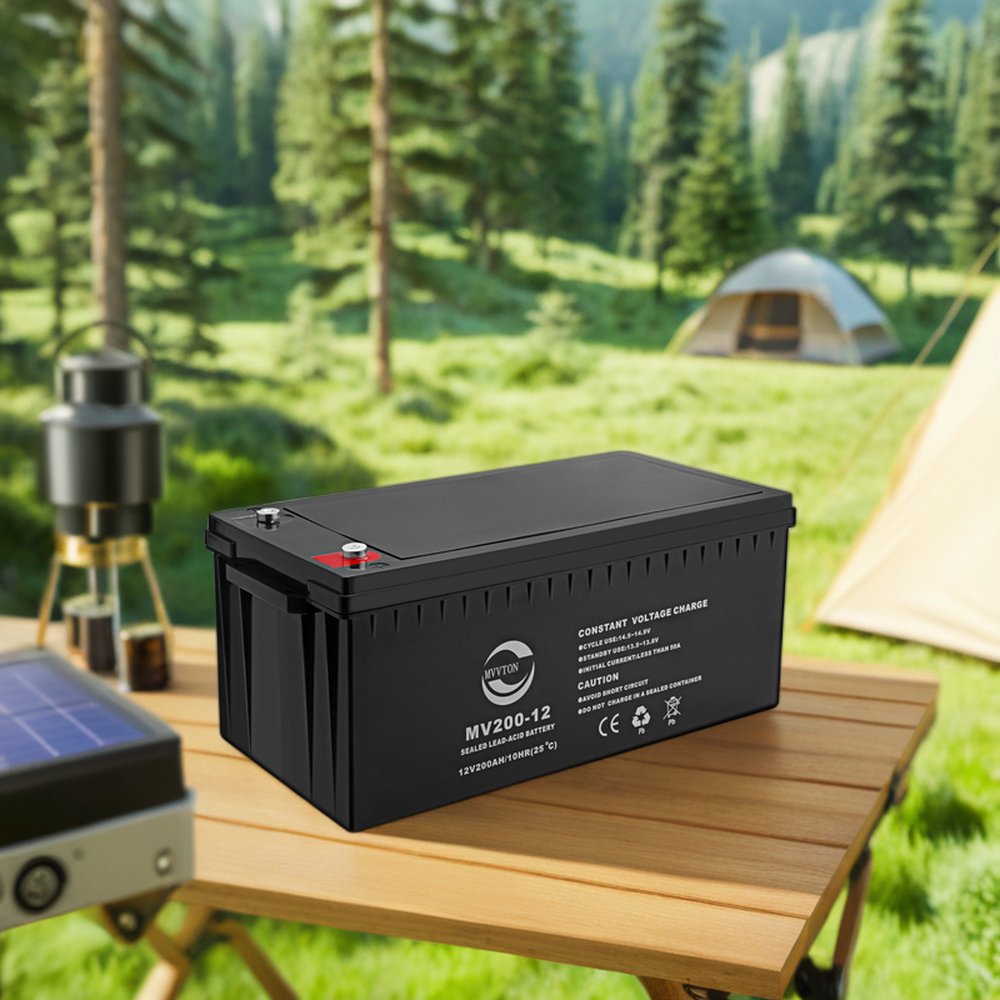 CE Certified 12V 200AH Solar Battery For Lead-Acid AGM Sealed Type For Energy Storage