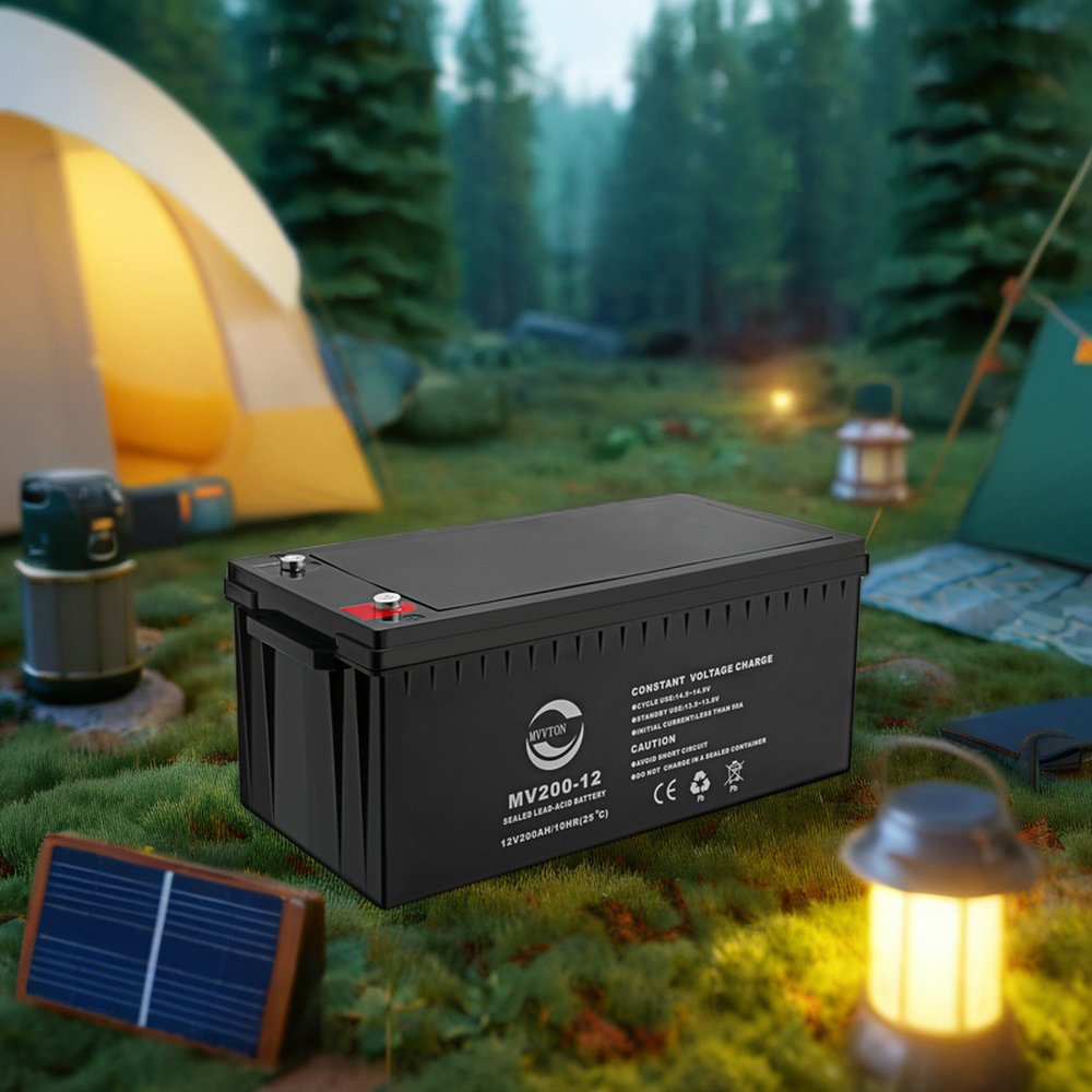 CE Certified 12V 200AH Solar Battery For Lead-Acid AGM Sealed Type For Energy Storage