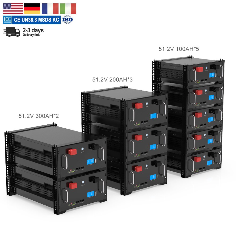 Deep Cycle Lifepo4 Lithium ion Battery 48V 100Ah 150Ah 200Ah 250Ah 300Ah Lihtium Battery for solar System