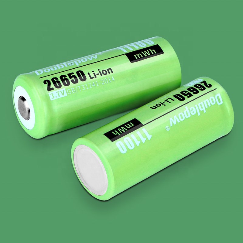 Doublepow 26650 3000mAh Deep Cycle Li-ion Battery 3.7V 11100mWh Lithium Ion Rechargeable Battery cells