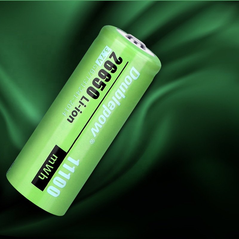 Doublepow 26650 3000mAh Deep Cycle Li-ion Battery 3.7V 11100mWh Lithium Ion Rechargeable Battery cells