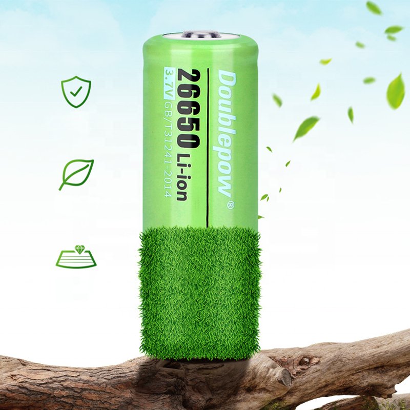 Doublepow 26650 3000mAh Deep Cycle Li-ion Battery 3.7V 11100mWh Lithium Ion Rechargeable Battery cells
