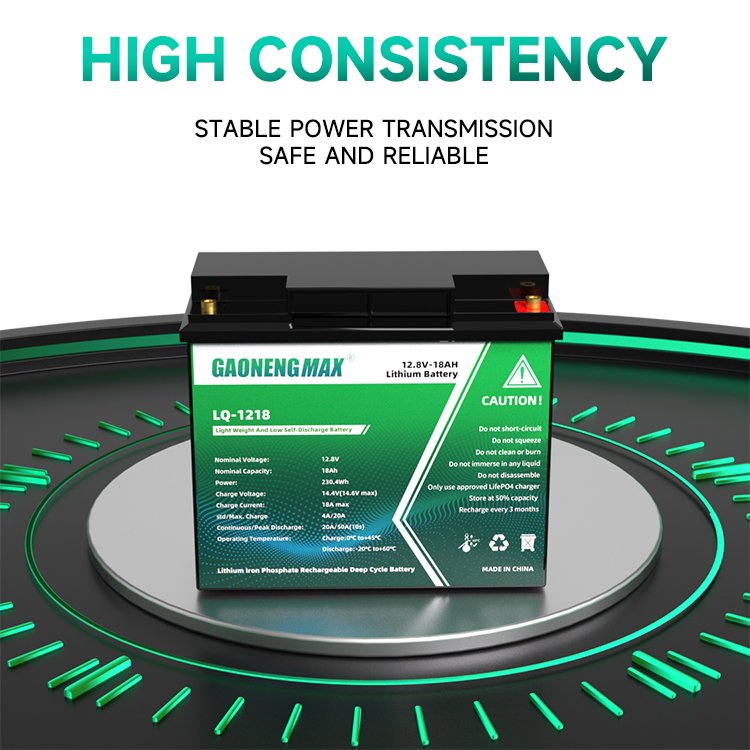 High Quality Lithium ion battery 12V 18Ah Lifepo4 Battery Rechargeable lithium solar battery 12v 18ah