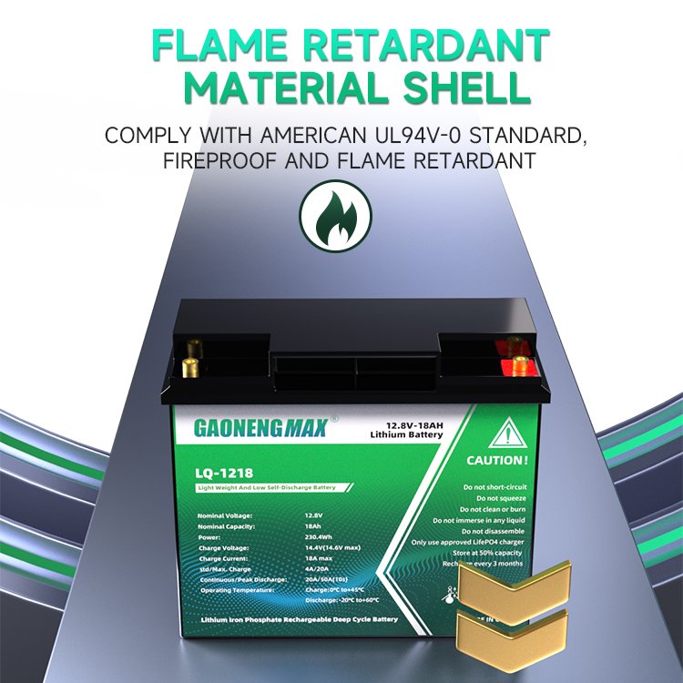High Quality Lithium ion battery 12V 18Ah Lifepo4 Battery Rechargeable lithium solar battery 12v 18ah