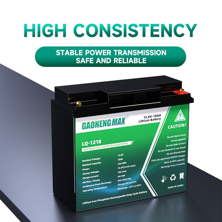 High Quality Lithium ion battery 12V 18Ah Lifepo4 Battery Rechargeable lithium solar battery 12v 18ah
