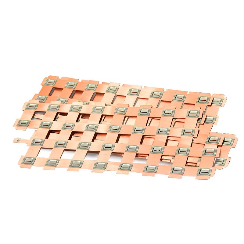 WELLGOCover 21700 Battery Pack Busbar 8P Copper Nickel Welding Tab Busbar For Lithium Ion Battery Busbar