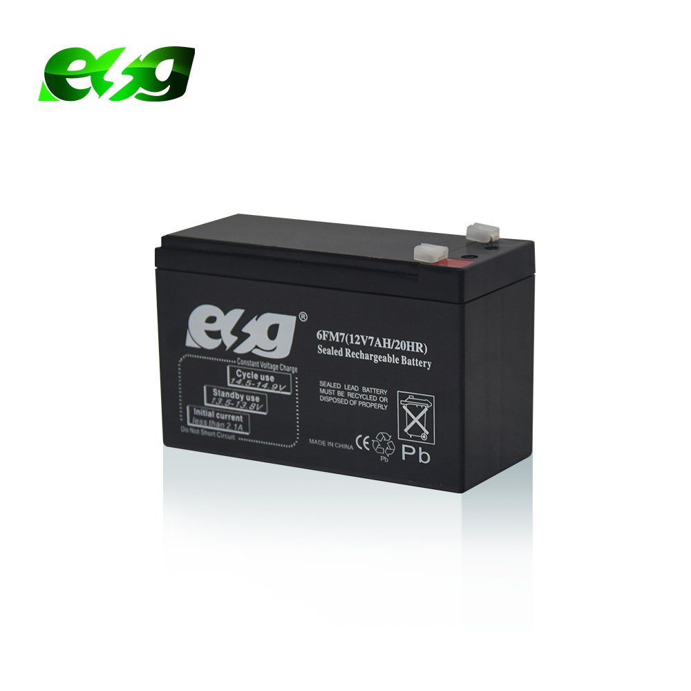 ESG Rechargeable Deep Cycle Home Used 12V 7ah 8ah 9ah AGM UPS Gel Storage Dry Lead Acid Battery