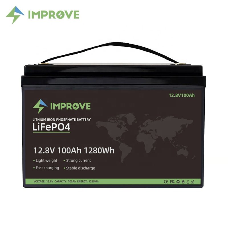 IMPROVE Shenzhen Lithium Ion Battery 12v 100ah Battery 12v Lifepo4 LFP Lithium Bateria Solar 12v 100ah
