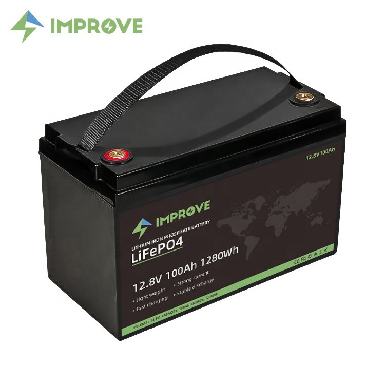 IMPROVE Shenzhen Lithium Ion Battery 12v 100ah Battery 12v Lifepo4 LFP Lithium Bateria Solar 12v 100ah