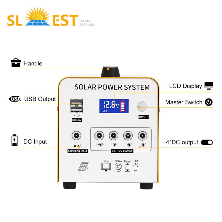 Good Quality Battery For Solar System Environmental 10w 20w 50w Easy Carry Emergency Solar Power System