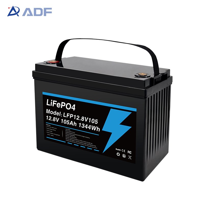 ADF Latest styles Phosphoric acid cell 12.8V105Ah Lithium iron phosphate battery li-ion battery